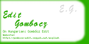 edit gombocz business card